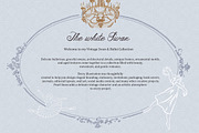 The White Swan Ballet vintage set, a Decorative Illustration by Amely.Art (Thumbnail 2 of 14)
