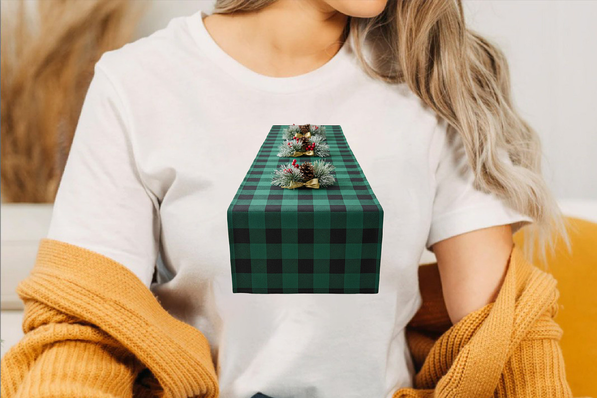 Green Buffalo Plaid Christmas Clipar, an Illustration by SVGArt (Photo 6 of 8)