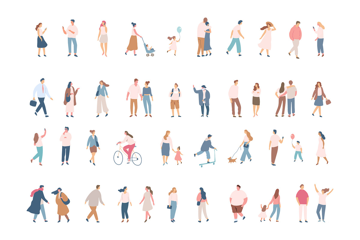 Vector flat people silhouette 2, a Person Illustration by Vector_Art