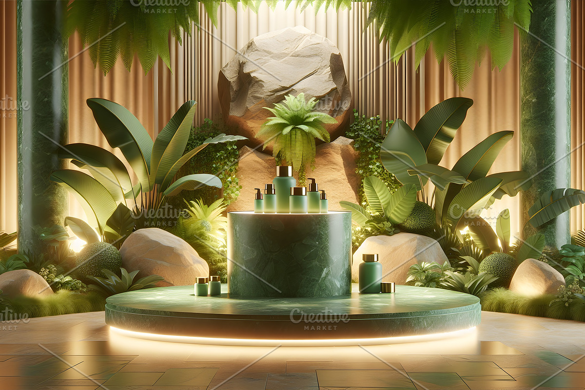 10 3D marble stone podium Bundle, a Background Photo by zahidhossainalif (Photo 6 of 11)
