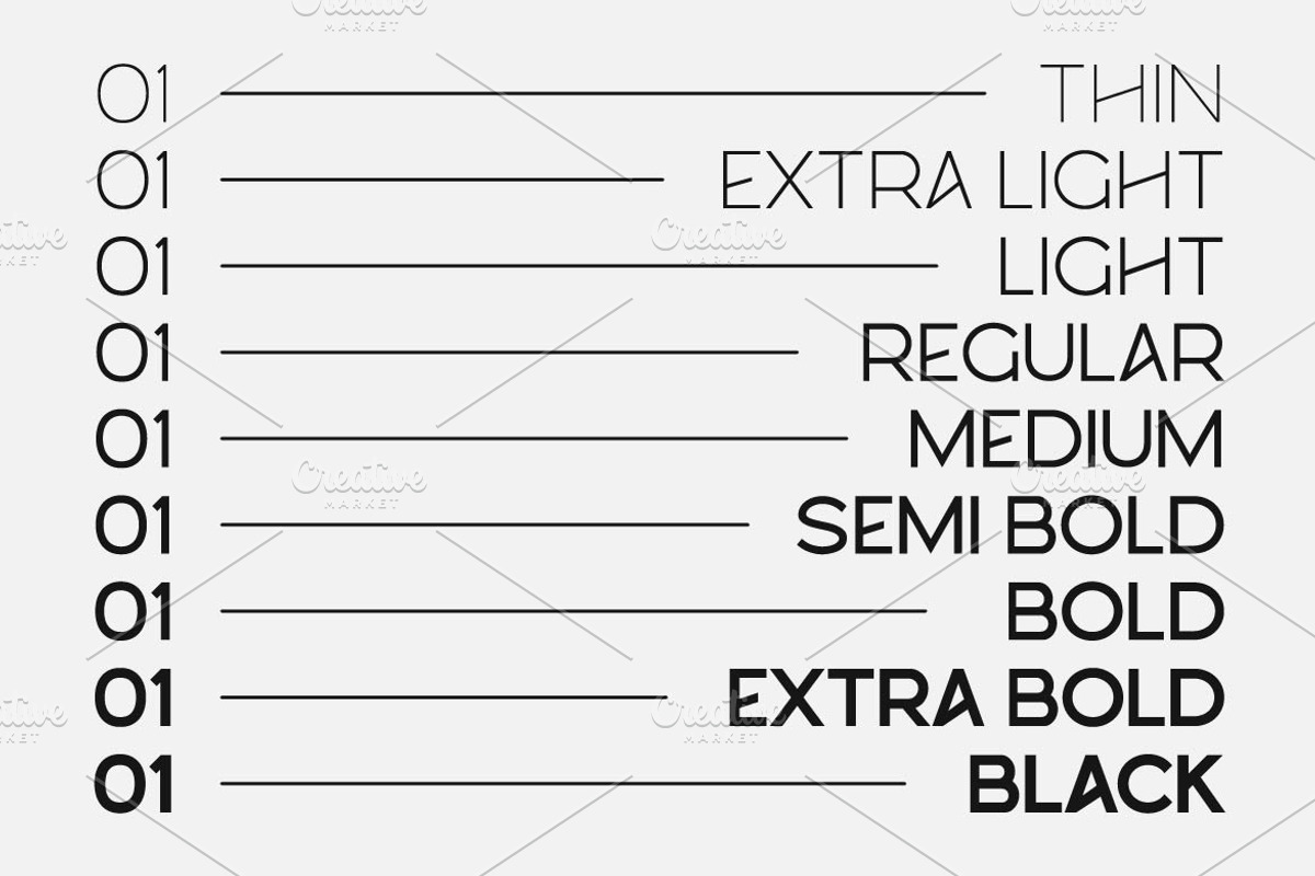 Darky Modern Elegant Font Family, a Sans Serif Font by Artiveko (Photo 6 of 8)