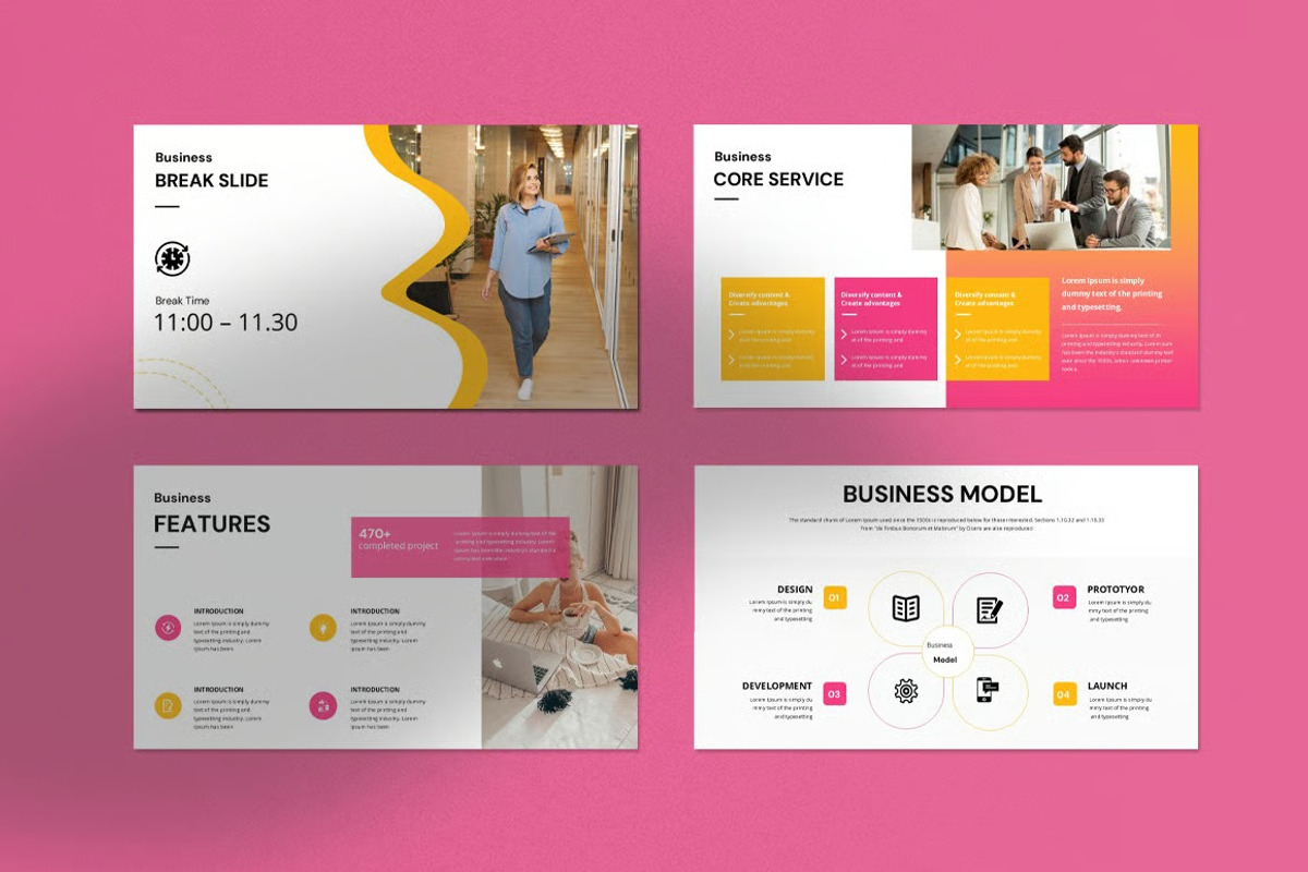 Business Project Presentation Template Powerpoint preview 2