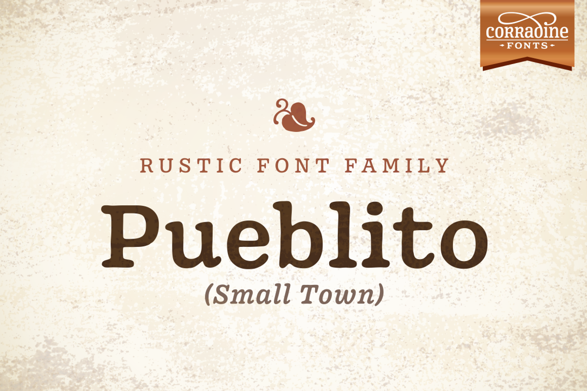 Pueblito font family