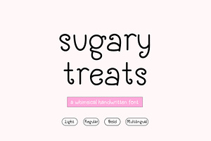 Sugary Treats Sweet Handwriting Font