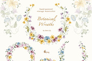 Vintage Garden Watercolor Clipart, a Decorative Illustration by Ooh Lily (Thumbnail 12 of 23)