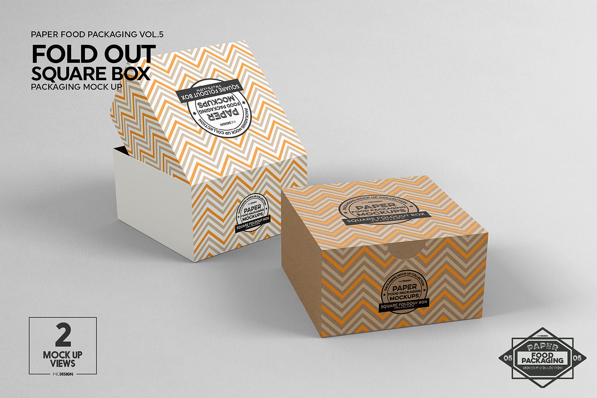 VOL.5: Food Box Packaging Mockups, a Packaging Mockup by INCDesign (Photo 11 of 21)