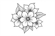 Floral Coloring Book for Adults Set, an Illustration by Creativeshirt (Thumbnail 5 of 9)