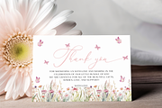Butterfly Baby Shower Thank You Card, an Invitation Template by Digital_Mind (Thumbnail 4 of 6)