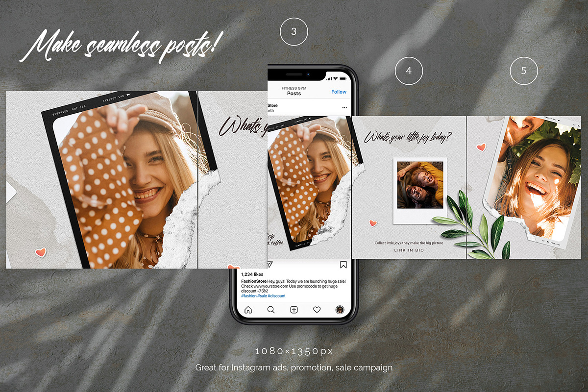Polaroid Instagram Carousel, a Social Media Template by Andrew Skoch Design (Photo 4 of 5)