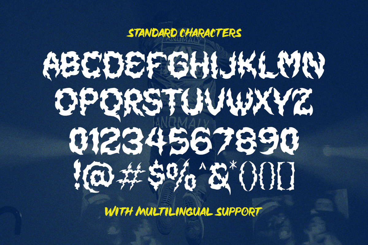 Warhound Deathmetal Dislpay Font, a Blackletter Font by Letterhend Studio