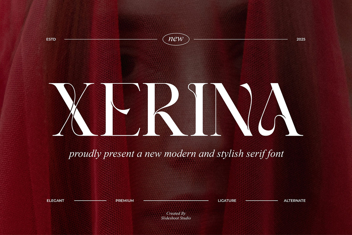 Xerina || Modern Serif Font, a Serif Font by Idea Studio (Photo 1 of 10)