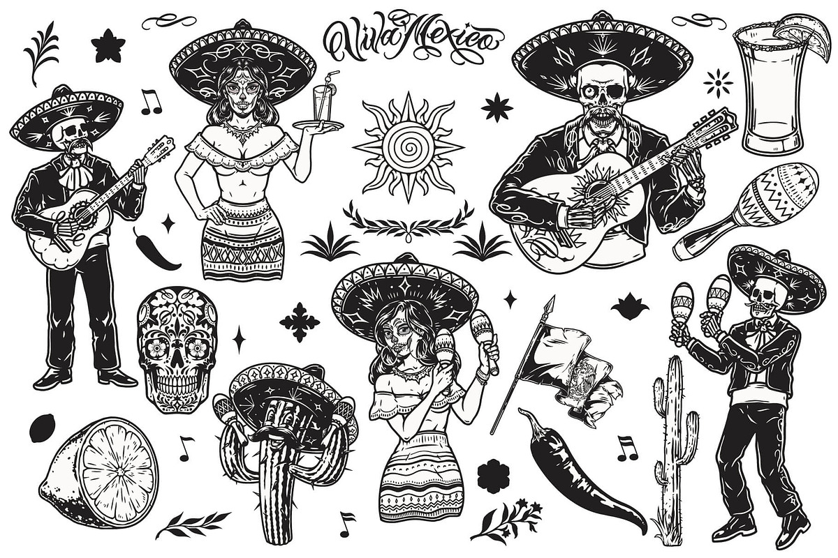 Cinco de Mayo illustrations, a Branding & Logo Template by DGIM studio (Photo 5 of 11)