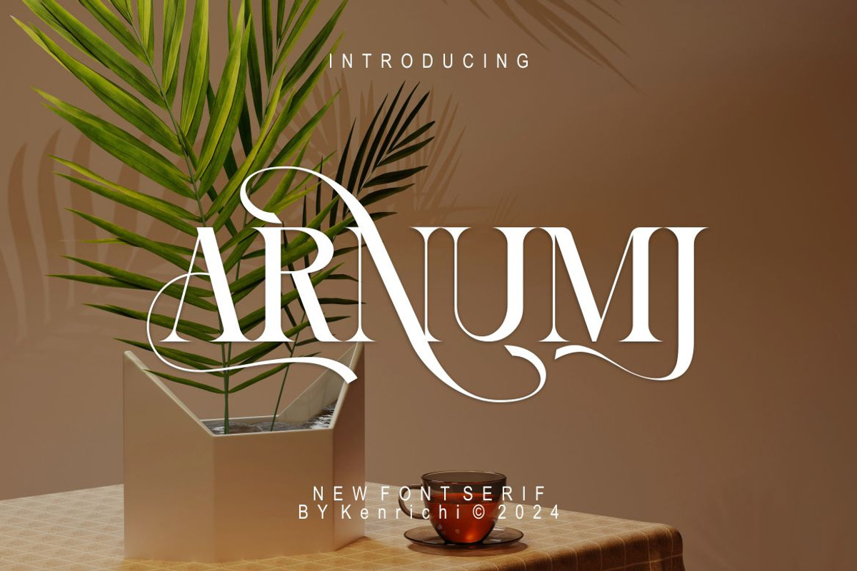 Arnumi, a Font by Kenrichi (Photo 1 of 11)