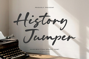 History Jumper Font, a Script Font by Timurtype