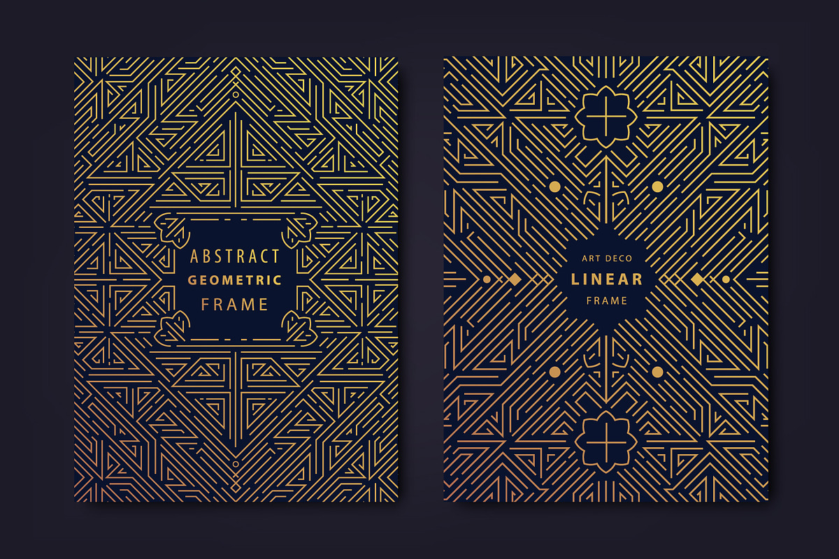 Art Deco Geometric Design Elements, a Pattern Graphic by Marylia (Photo 8 of 13)