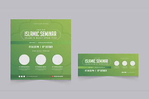 Islamic Webinar social media, a Social Media Template by thedesignsource
