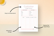 Customer Order Form Printable, a Templates & Theme by Snapybiz (Thumbnail 3 of 3)