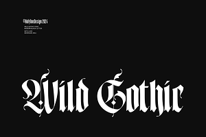 Wild Gothic - Blackletter Font