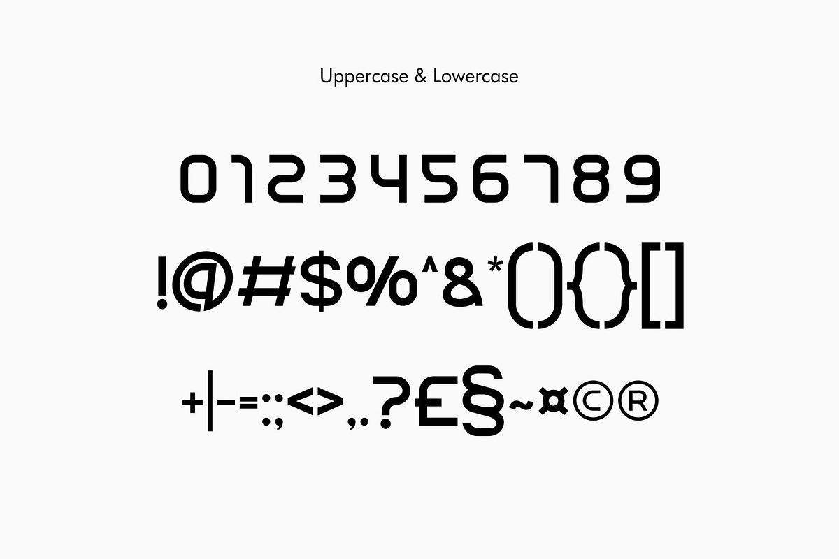 Oqygen - Futuristic Font Logo Brand, a Sans Serif Font by WhymoreArt (Photo 11 of 11)