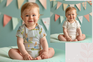 Baby Apparel Mockup PSD Set