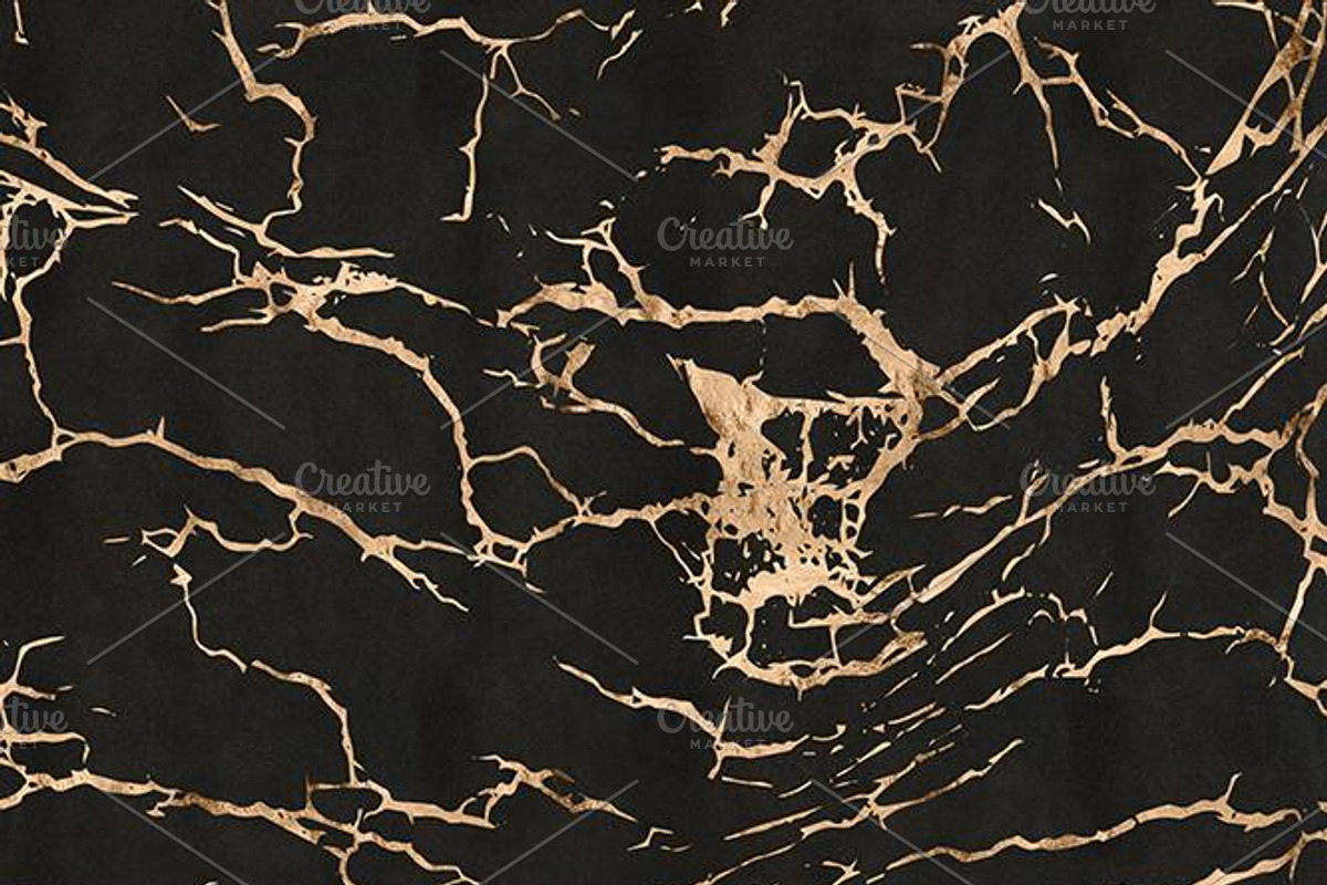 Rose Gold Marbles in Metallic Foil, a Pattern Graphic by Blixa 6 Studios (Photo 5 of 5)