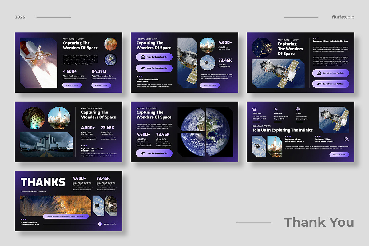 Space Science Google Slides Template, a Presentation Template by fluffstudio (Photo 4 of 4)
