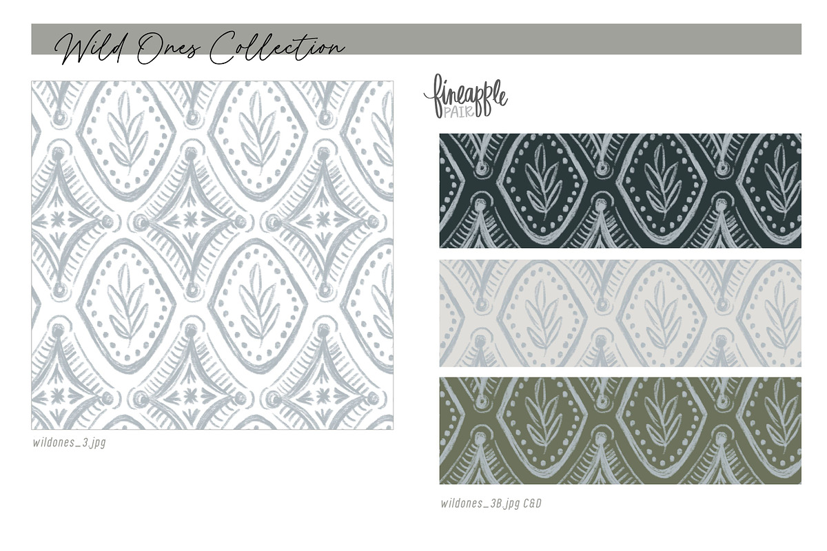 Boho Floral Digital Paper, a Pattern Graphic by FINEAPPLE (Photo 8 of 12)