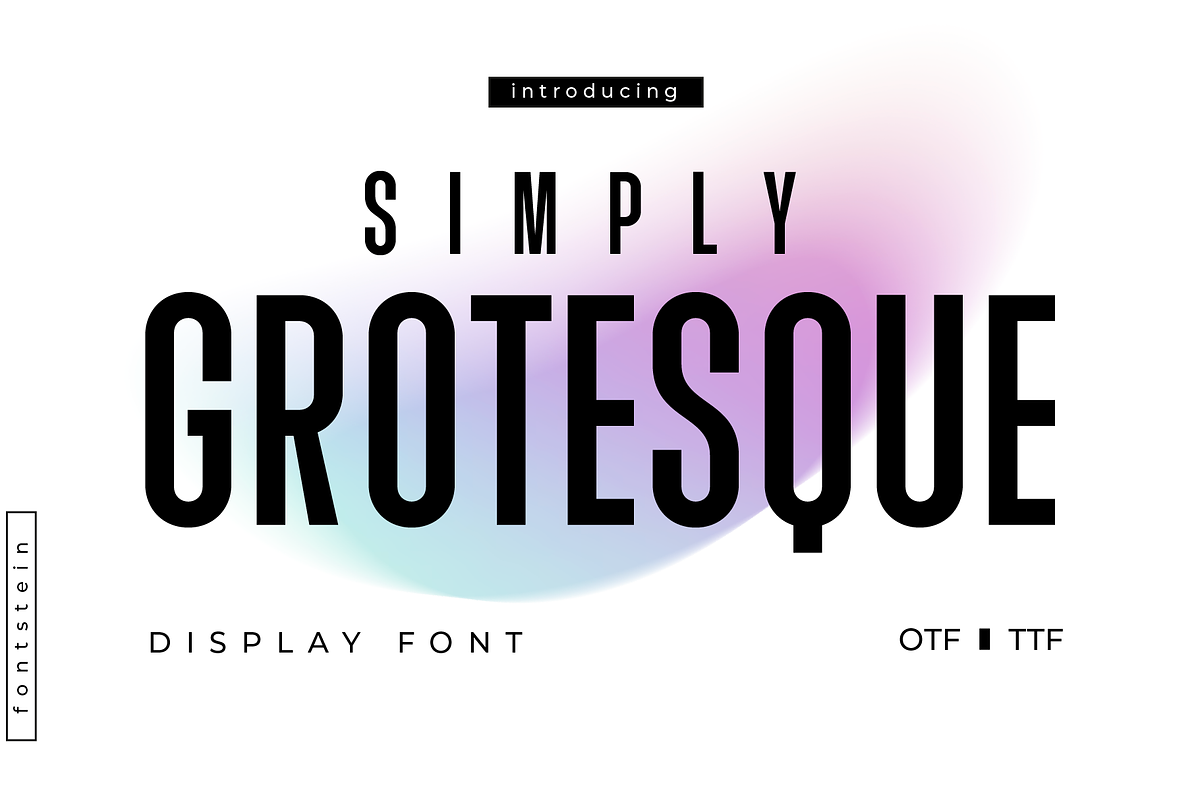 Grotesque is a sans-serif font