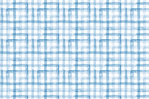 Watercolour Plaid In Light Blue