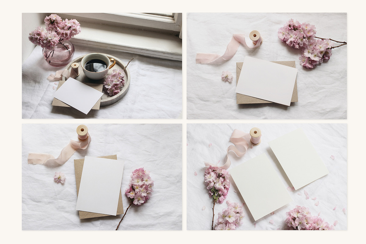 Spring Sakura mockups set, a Merchandise Mockup by Tabita's shop (Photo 6 of 9)