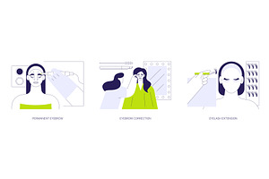 Eyebrow salon isolated cartoon, a Person Illustration by Visual Generation