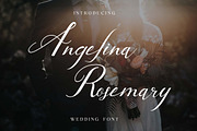 Angelina Rosemary Script Wedding, a Script Font by UICreative (Thumbnail 1 of 13)