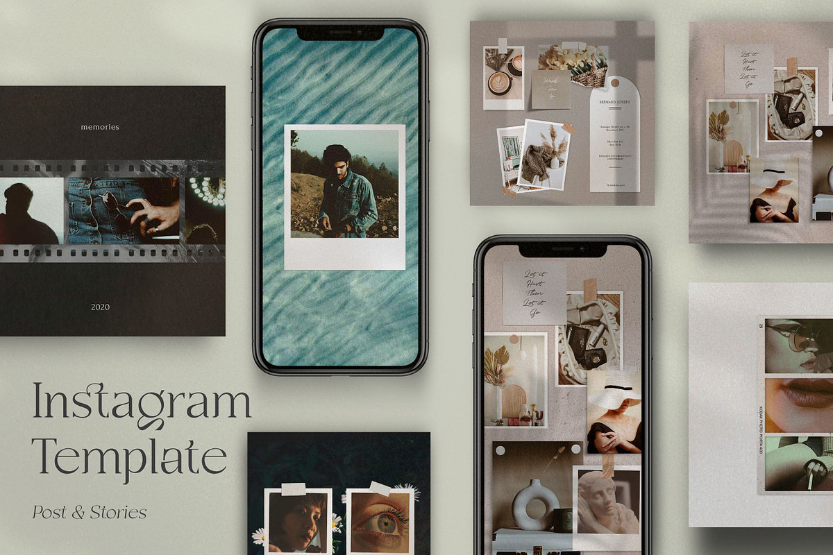 Moodboard - Canva + PS instagram, a Social Media Template by Dirtytemp Studio (Photo 3 of 6)