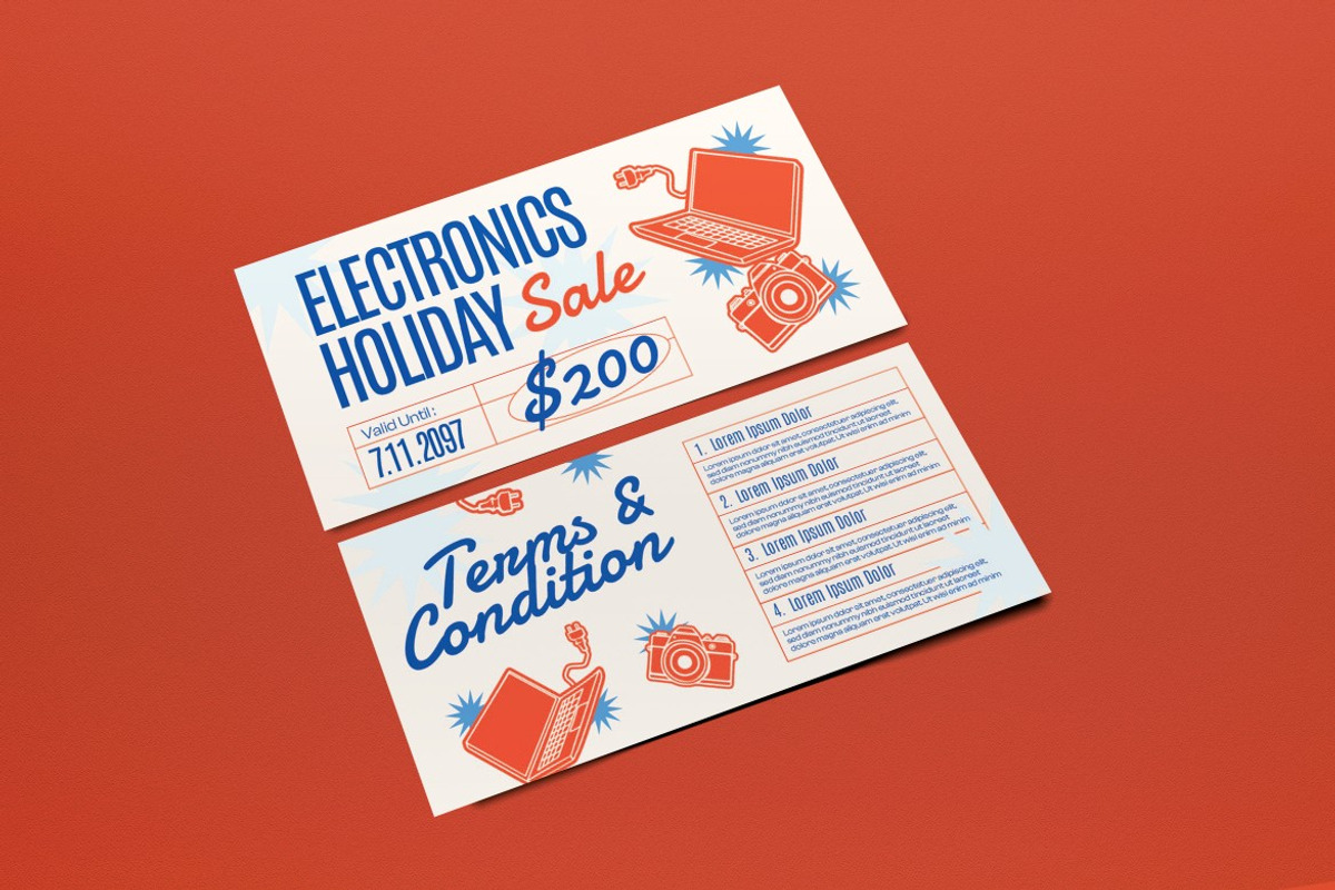 Electronic Holiday Sale Voucher preview 2
