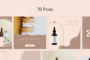 Instagram Skincare Templates Canva