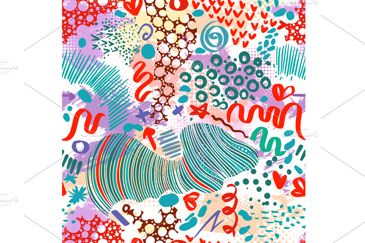 Abstract seamless pattern with, a Texture Illustration by Nenahliadava Design