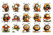 Summer Bee PNG Clipart Watercolor, a Seasonal Illustration by Nicolle's Colorful Art (Thumbnail 4 of 5)
