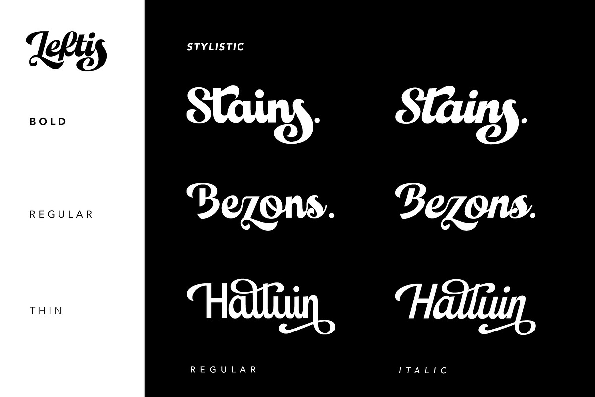 Leftis, a Script Font by Naksatra (Photo 11 of 14)