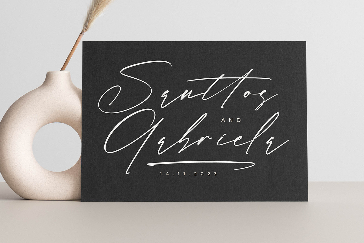 Rosatlinde Elegant Signature Script, a Script Font by Letterena Studios Script (Photo 9 of 15)