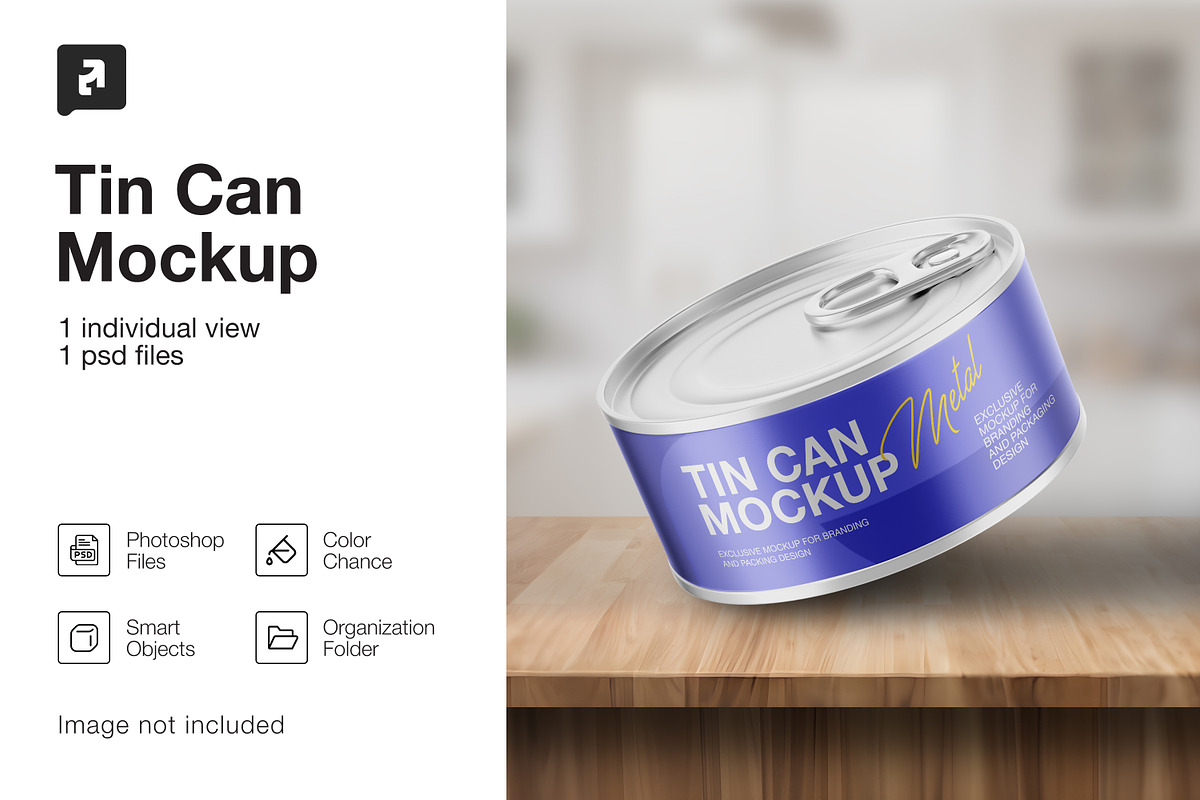 Glossy Tin Can Mockup, a Packaging Mockup by _Adroit_