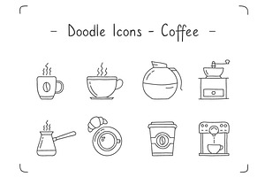 Coffee Doodle Icons