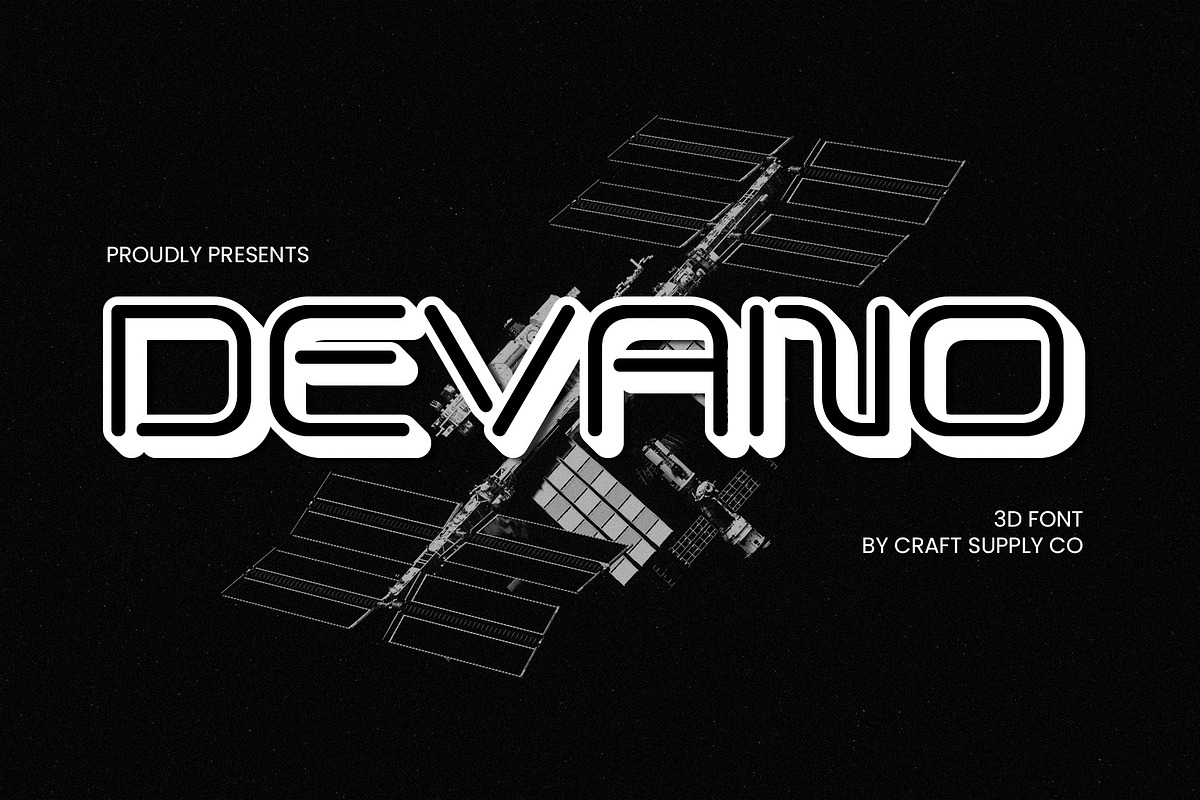 Devano 3D, a Sans Serif Font by Craft Supply Co.