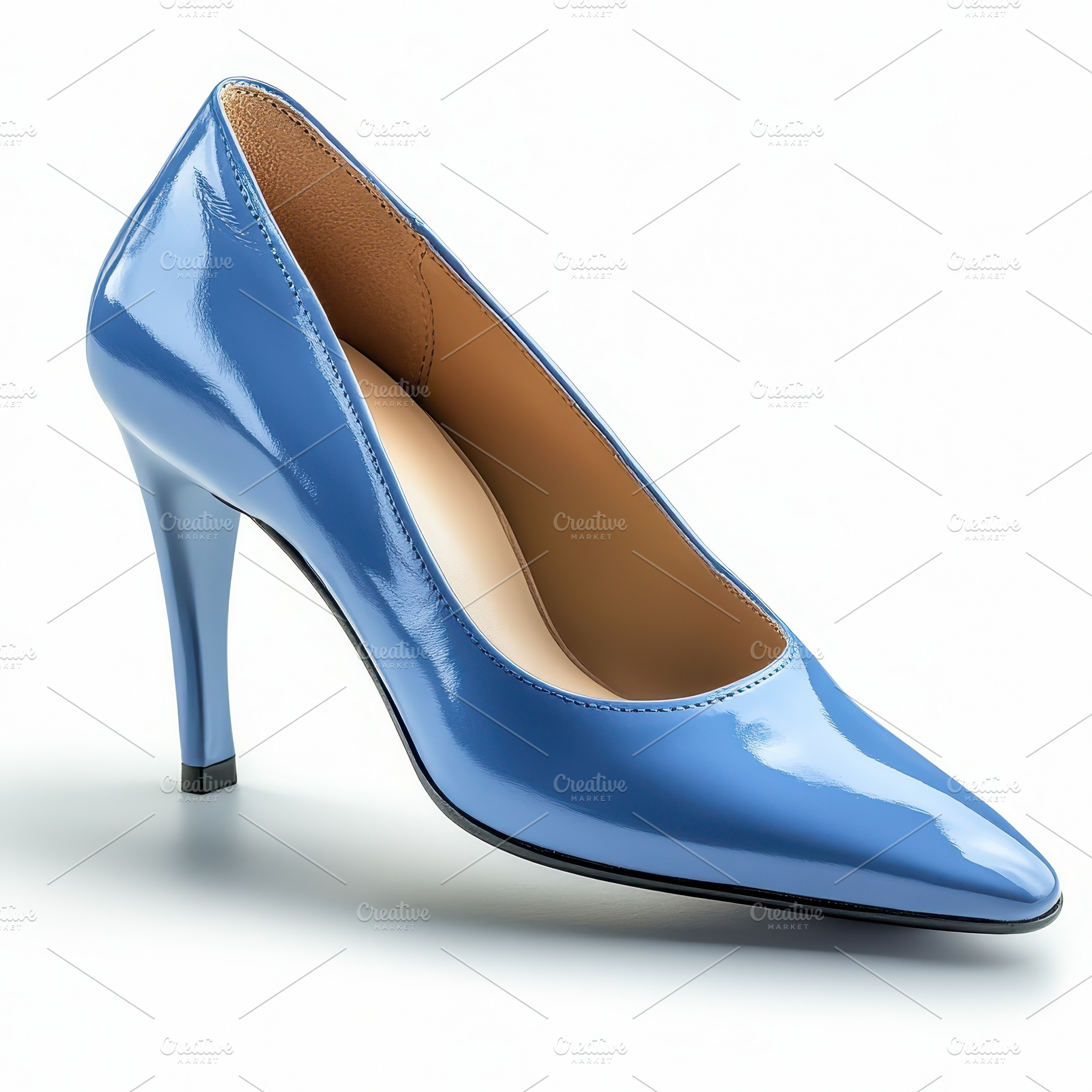 Elegant Blue High Heel Shoe Stylish, a Beauty & Fashion Photo by Pixeness Studio