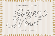 Golgen Vows Playful Wedding Script, a Script Font by Nonceni (Thumbnail 1 of 12)
