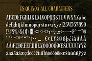 CS Quinoa – Art Nouveau Font, a Serif Font by Craft Supply Co. (Thumbnail 8 of 8)