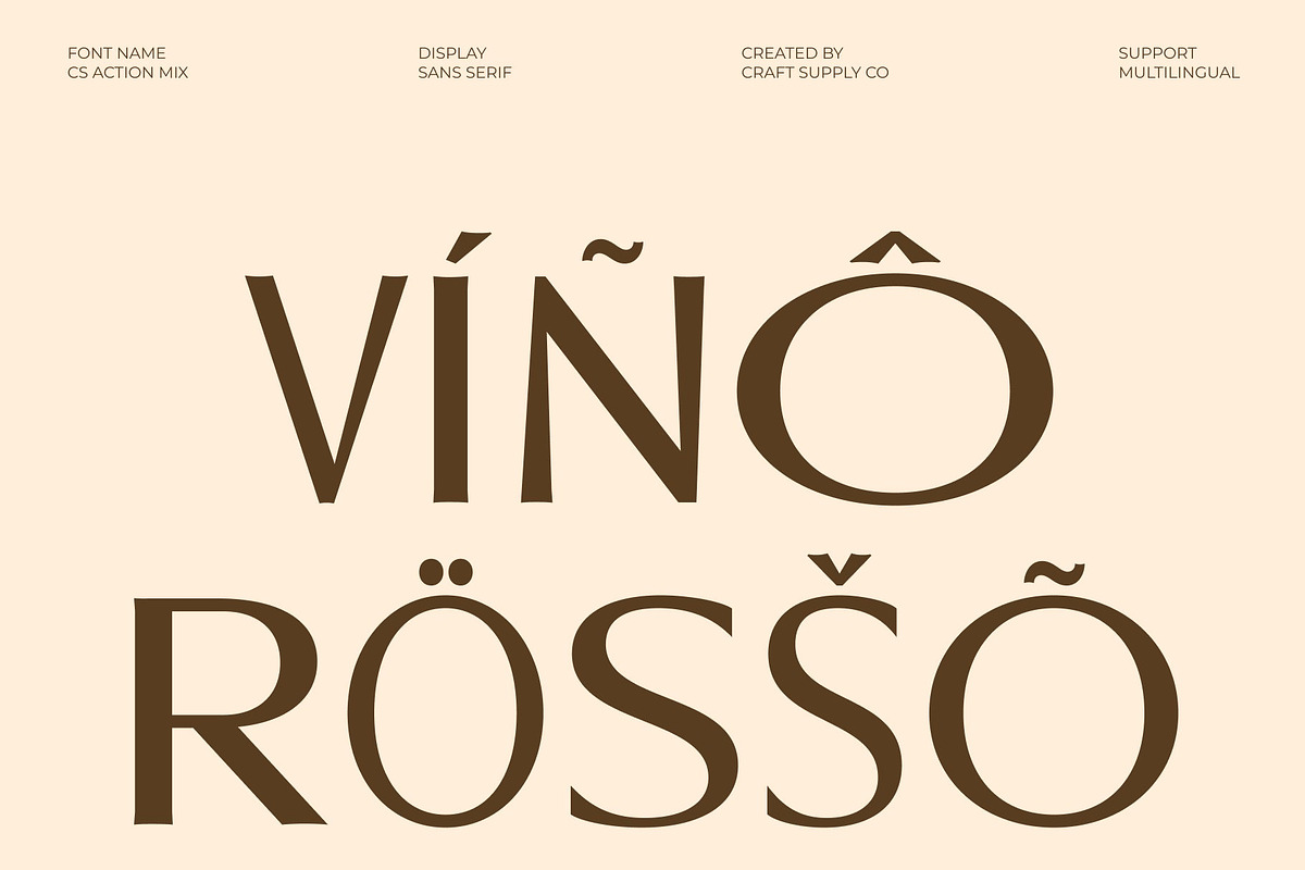CS Action Mix, a Sans Serif Font by Craft Supply Co. (Photo 7 of 8)
