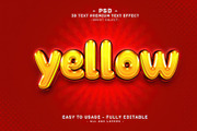 Editable 3D Text Effect Yellow, a Layer Style Add-On by Md Jahidul99 (Thumbnail 2 of 2)