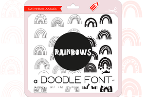 Rainbow Doodles - Dingbats Font