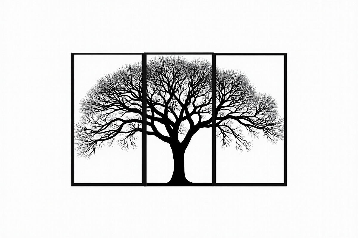 Multi-Panel Tree Silhouette Laser, a Graphic by balal (Photo 9 of 9)