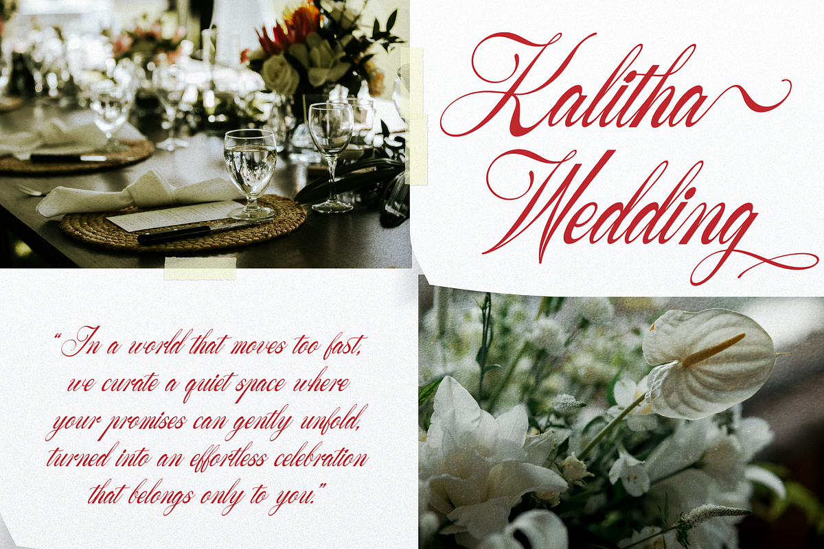 Yureika Glasious Classic Script, a Script Font by gracetype_studio (Photo 2 of 11)